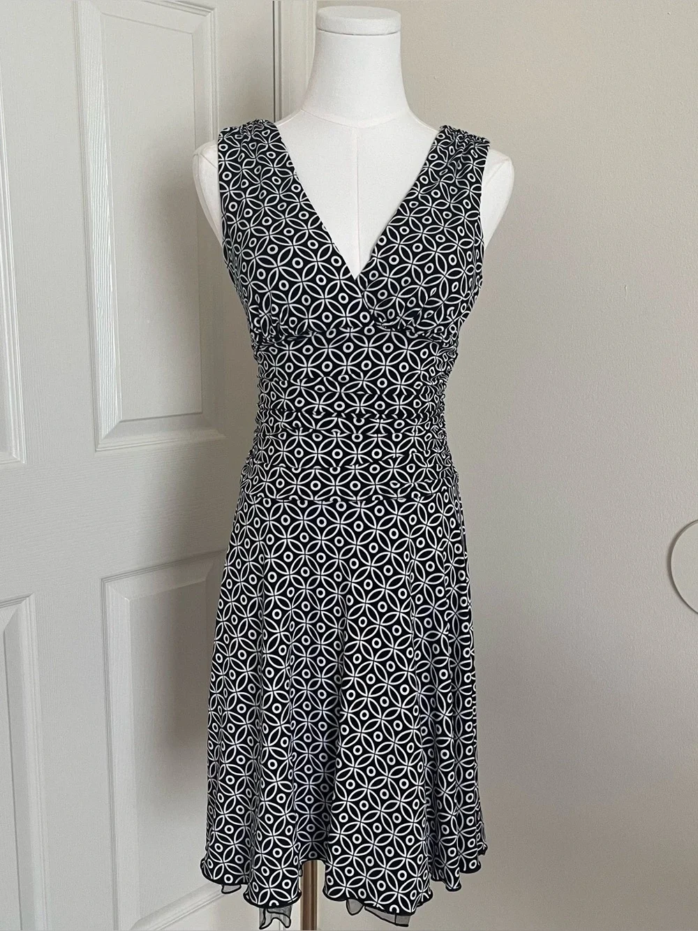 B Wear Too Vintage A-Line Sleeveless Backless Dress Womens Size S Y2K Twee